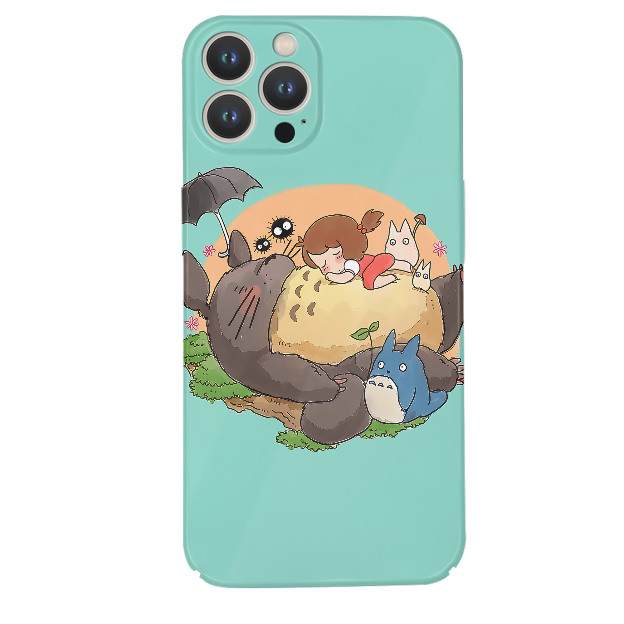 （画像用） となりのトトロ 草壁メイ 草壁サツキ My Neighbor Totoro Satsuki Kusakabe Mei Kusakabe 【iPhone 14シリーズ対応】ハードケース